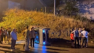 Geyve'de korkutan kaza