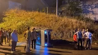 Geyve'de korkutan kaza