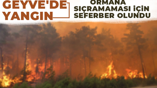 Geyve'de yangın