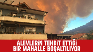 Geyve'deki yangında bir mahalle boşaltılıyor