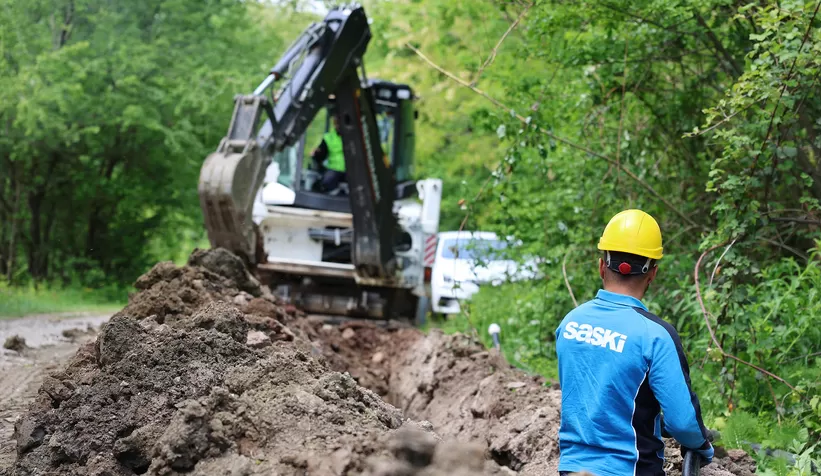 Geyve Kamışlı’ya 5 bin metrelik içme suyu hattı