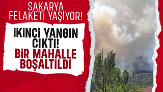 Geyve-Osmaneli sınırında ikinci yangın çıktı; Bir köy boşaltıldı