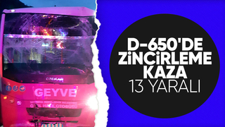 Geyve yolunda kaza: 13 yaralı