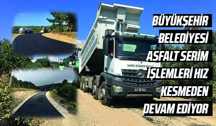 Geyve’de 3 mahallenin yolları yenilendi