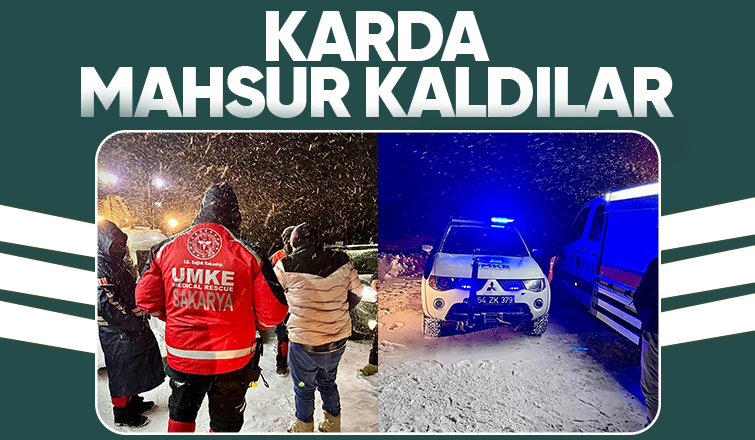 Gezi için yaylaya çıktılar karda mahsur kaldılar