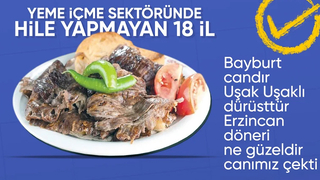 Gıdada hileli ürün tespit edilmeyen 18 şehir