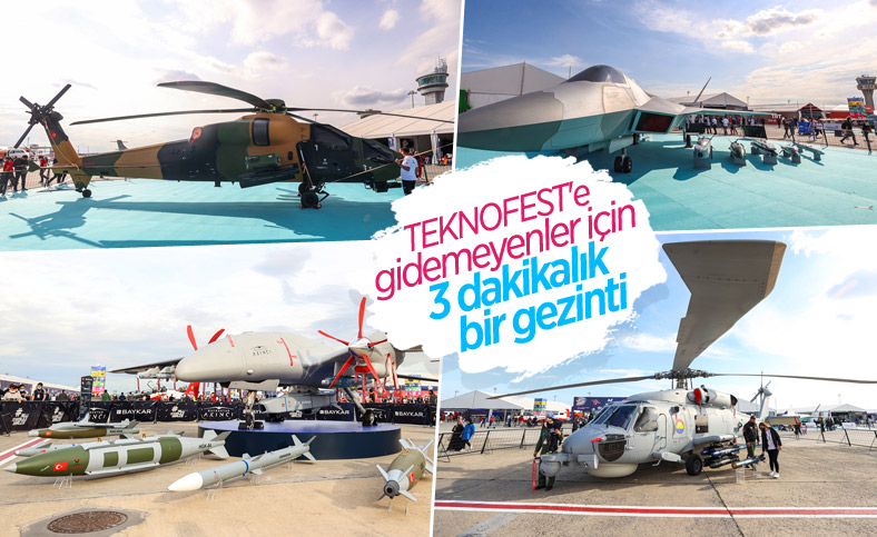 Gidemeyenler için TEKNOFEST'ten görüntüler