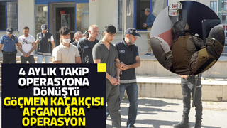 Göçmen kaçakçısı Afganlara operasyon