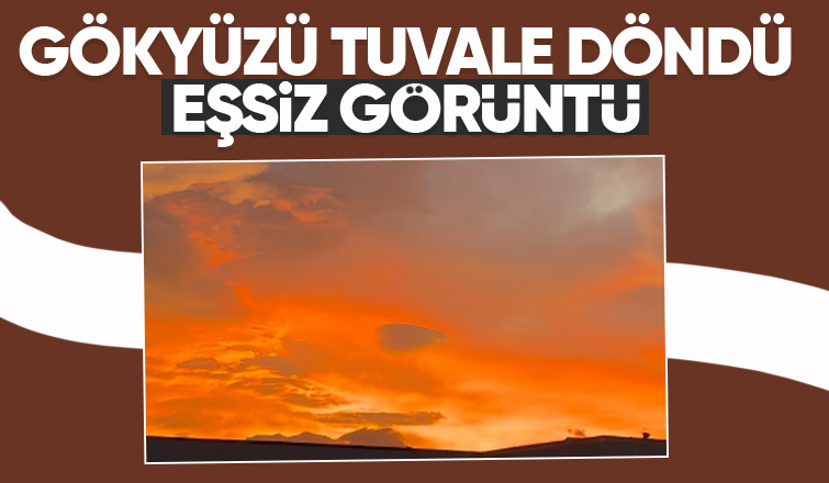 Gökyüzü kızıla döndü