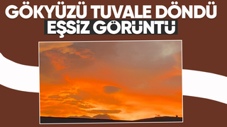 Gökyüzü kızıla döndü