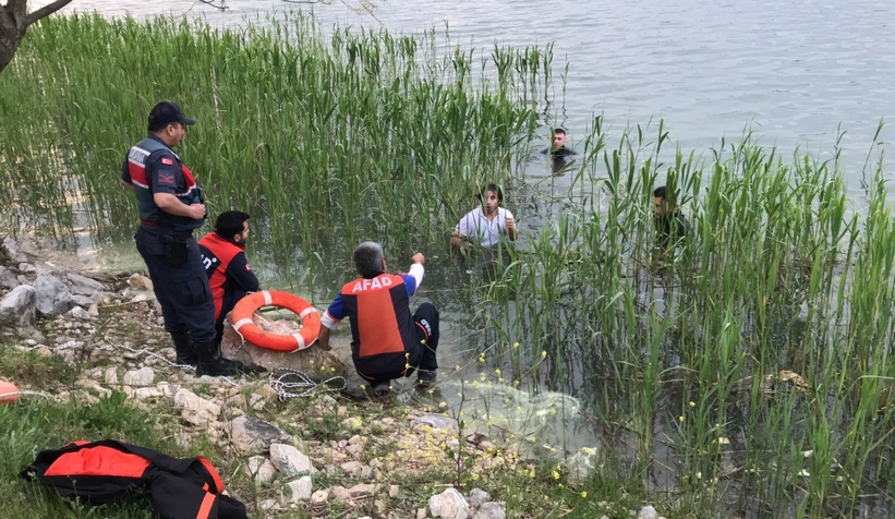 Gölete giren kişiyi AFAD kurtardı