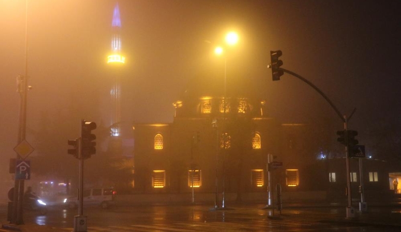 Görüş mesafesi 5 metreye kadar düştü