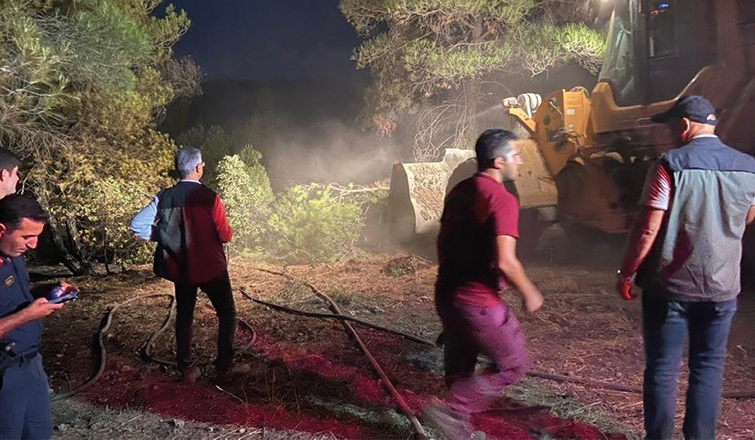 Göynük'te orman yangını kontrol altına alındı