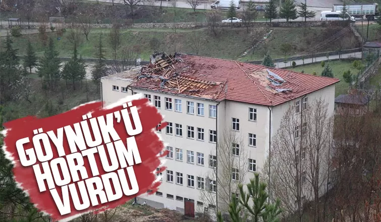 Göynük'ü hortum vurdu