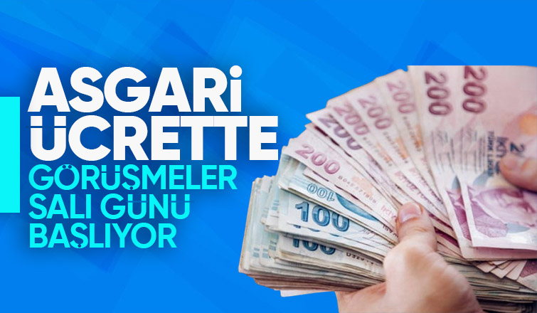 Gözler asgari ücret zammında Görüşmeler salı günü başlıyor