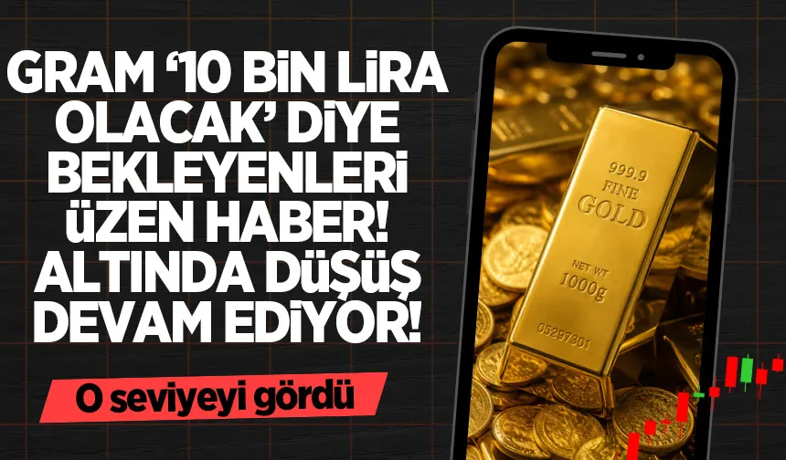 Gram altın bir günde 200 liradan fazla düştü