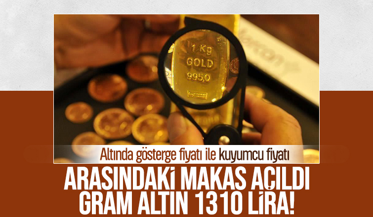 Gram altının fiyatı kuyumcularda 1310 lirayı gördü!