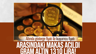 Gram altının fiyatı kuyumcularda 1310 lirayı gördü!