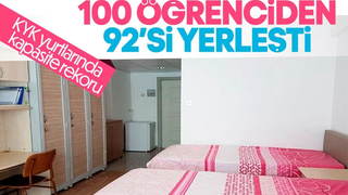 GSB yurtlarında yerleştirme oranının yüzde 92'ye çıktı