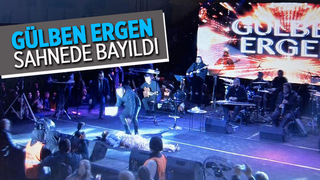 Gülben Ergen sahnede bayıldı