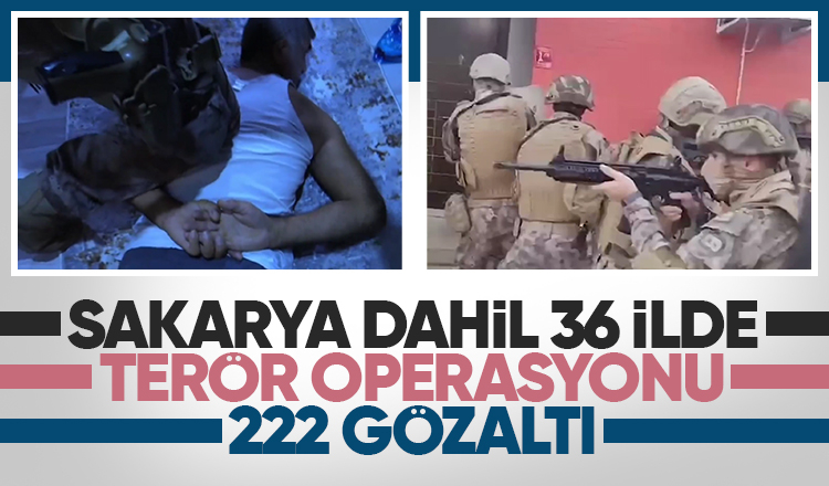 Gürz-8 operasyonlarında 222 şüpheli yakalandı