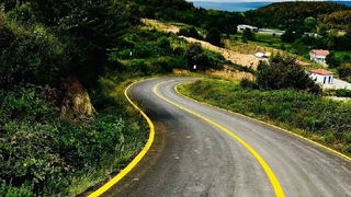 Güvenli ulaşım için 9 bin 300 metrelik yol çizgisi