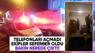 Haber alınamayan kadın ekipleri alarma geçirdi
