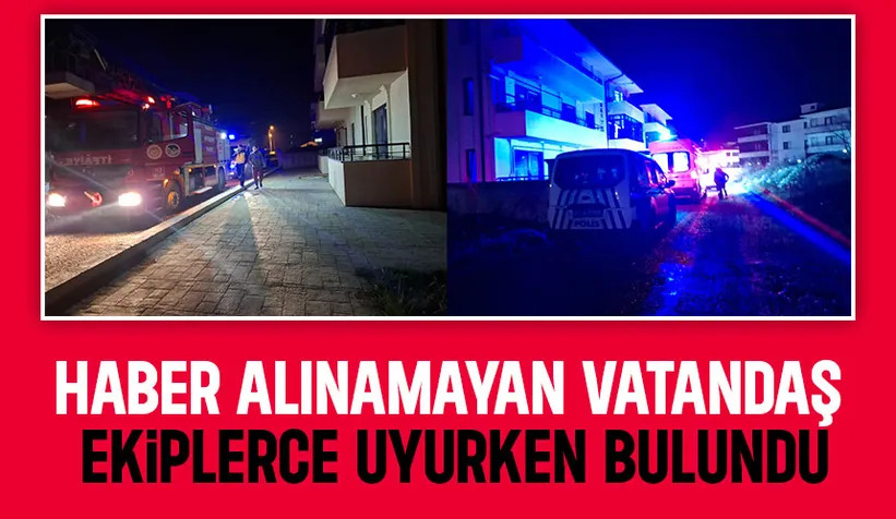 Haber alınamayan vatandaş, ekiplerce uyurken bulundu