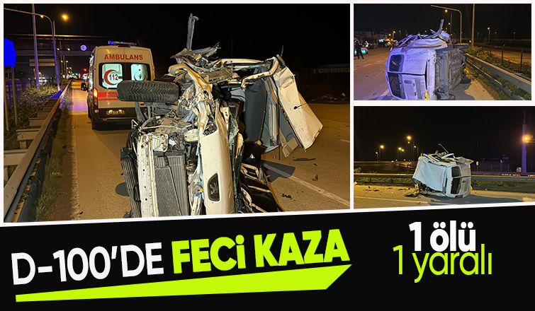 Hafif ticari araç tıra çarptı: 1 ölü, 1 yaralı