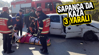 Hafif ticari araçla otomobil çarpıştı: 3 yaralı