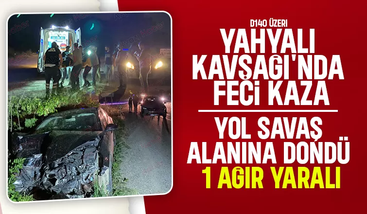 Hafif Ticari Araçla Otomobil Çarpıştı: Bagaj Kapağı Uçtu, Araç Yoldan Çıktı 1 Ağır Yaralı