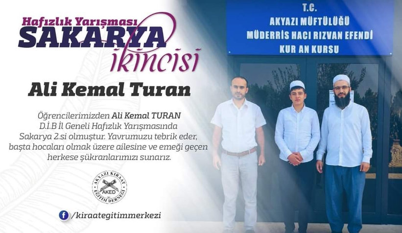 Hafızlık Yarışmasında ikinci oldu