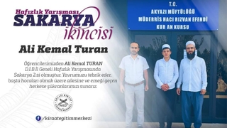 Hafızlık Yarışmasında ikinci oldu