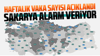 Haftalık vaka sayısı açıklandı; Sakarya alarm veriyor