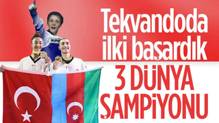 Hakan Reçber ve Nafia Kuş tekvandoda dünya şampiyonu