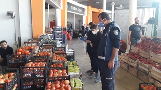 Hal'de fahiş fiyat denetimi