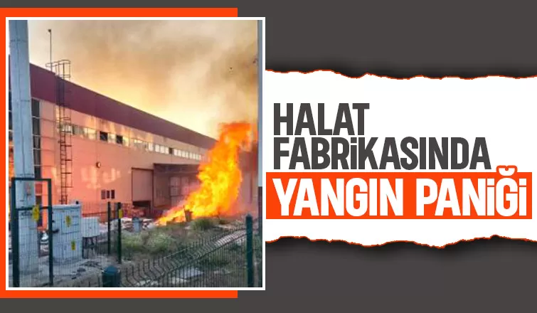Halat fabrikasında yangın alarmı