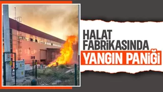 Halat fabrikasında yangın alarmı