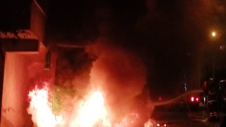  Halk otobüsü alev alev yandı