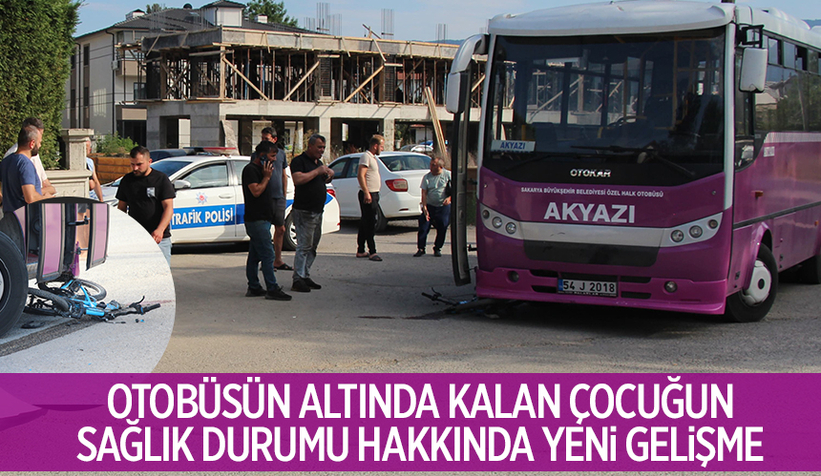 Halk otobüsünün altında kalan çocuktan iyi haber