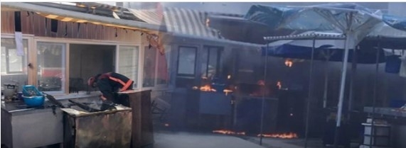 Halk pazarında panik anları