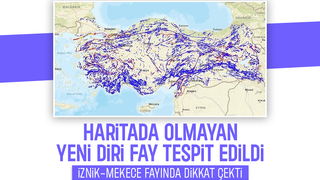 Haritada olmayan yeni fay tespit edildi