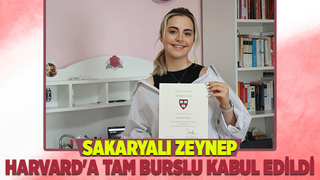 Harvard'a tam burslu kabul edildi