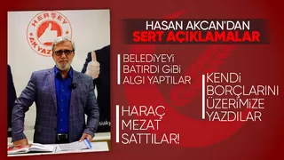 Hasan Akcan dan  belediyeyi batırdı iftiralarına yeni açıklama