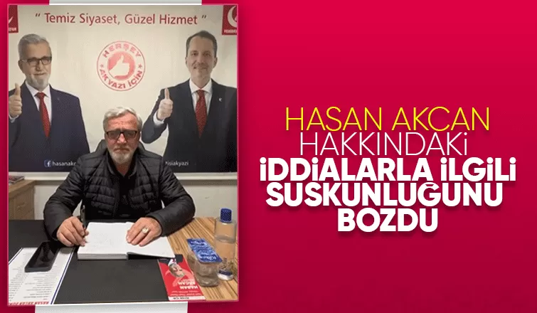 Hasan Akcan dan  hakkındaki iftiralara görüntülü açıklama