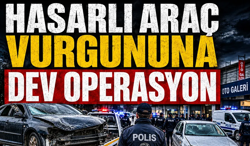 Hasarlı araç vurgunu yapan şebeke çökertildi