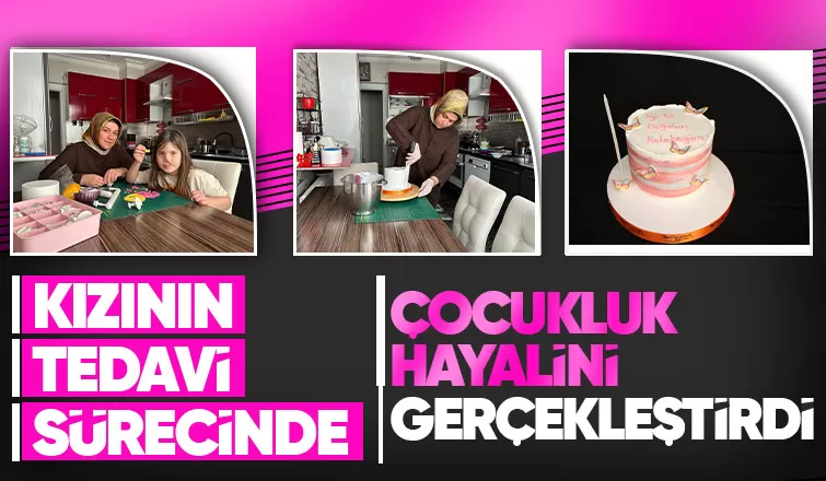 Hasta kızı için mühendisliği bırakıp pastacı oldu