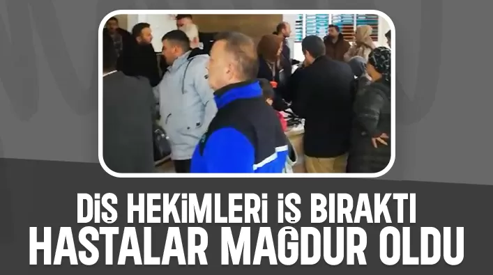 Hastalarda iş bırakan diş hekimlerine tepki