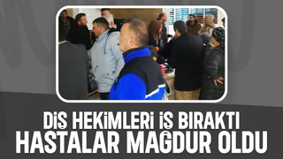 Hastalarda iş bırakan diş hekimlerine tepki