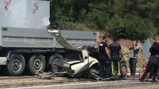 Hastane dönüşü feci kaza: 2 ölü